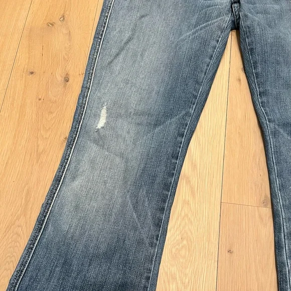 7 For All Mankind 7FAM "A" Pocket Bootcut Wide Flare Leg Jeans Blue Size 30 - Picture 6 of 16